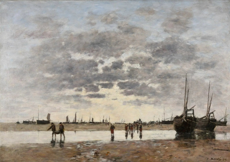 Berck: the return of the boats - Eugène Boudin