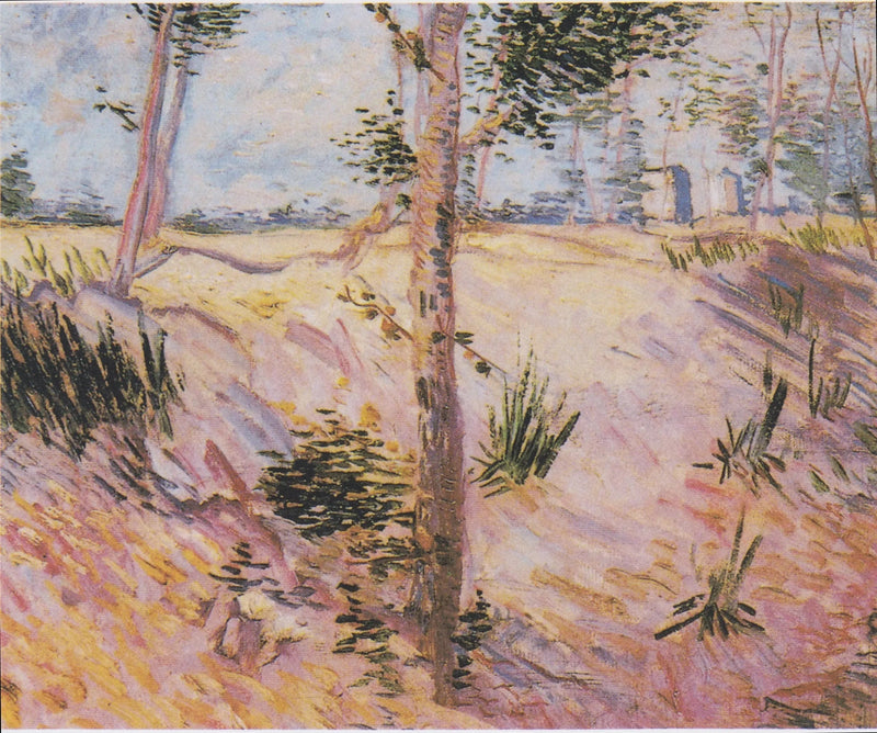 Trees on a Slope - Vincent van Gogh