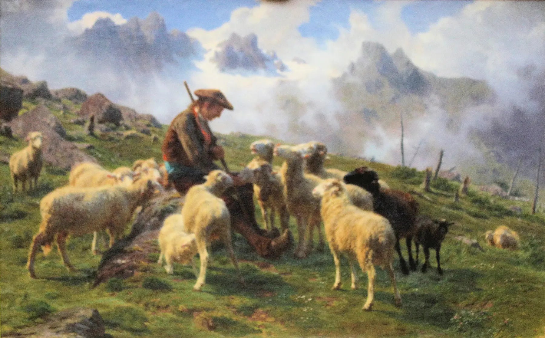 Berger des Pyrénées - Rosa Bonheur image 1 copie peinte à la main à l’huile