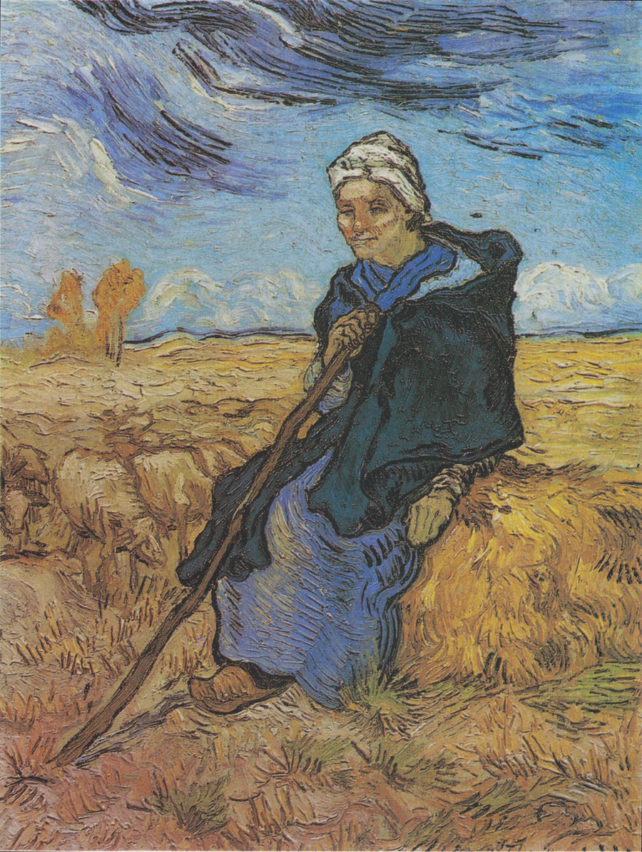 Shepherdess, The (after Millet) - Vincent van Gogh