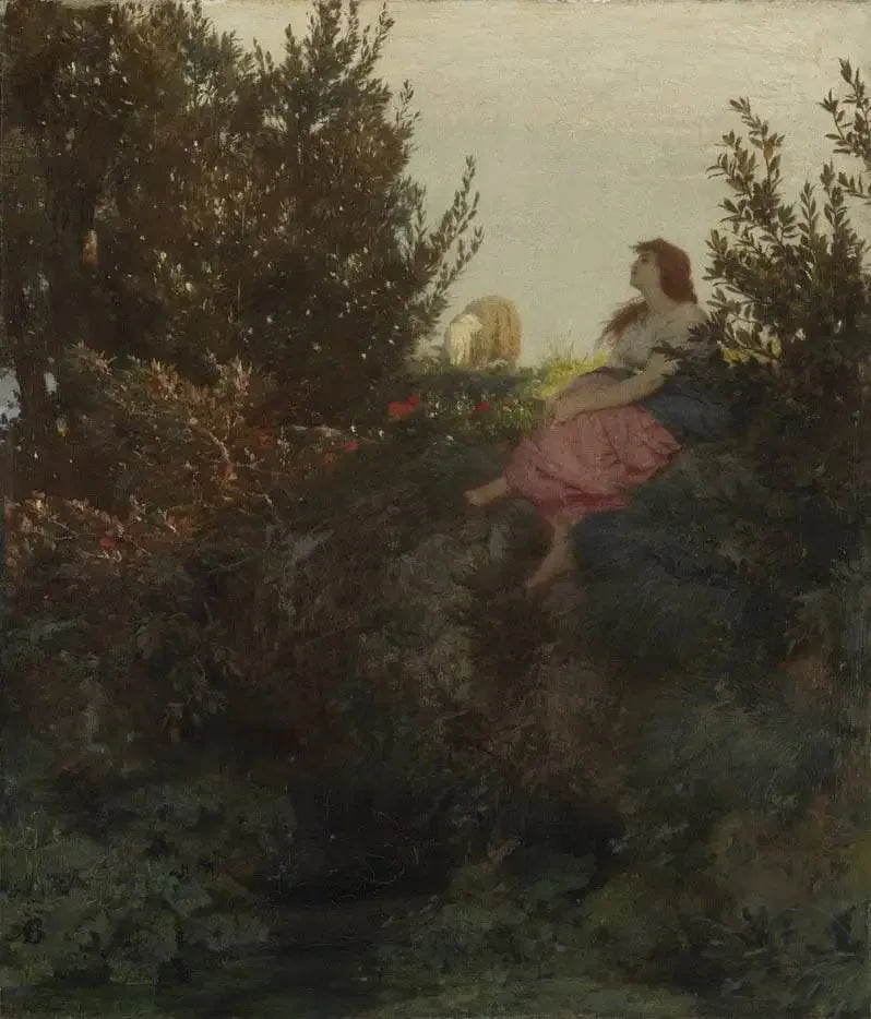 Bergère - Arnold Böcklin image 1 tableau peint à l’huile sur toile