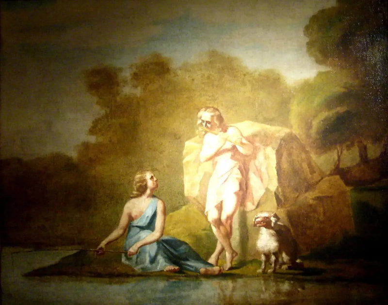 Arcadian Shepherds - Jean-François Millet