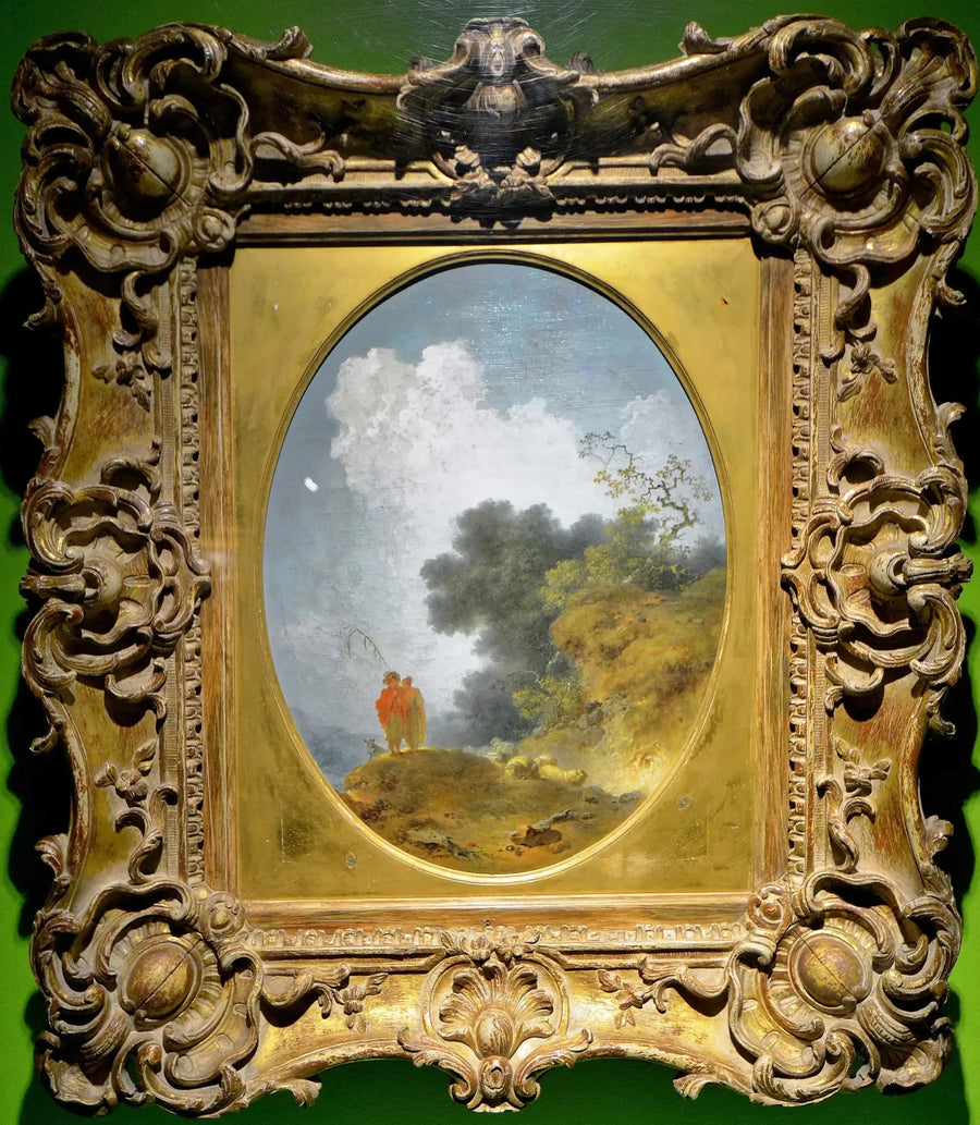 Shepherds in a Landscape - Jean-Honoré Fragonard