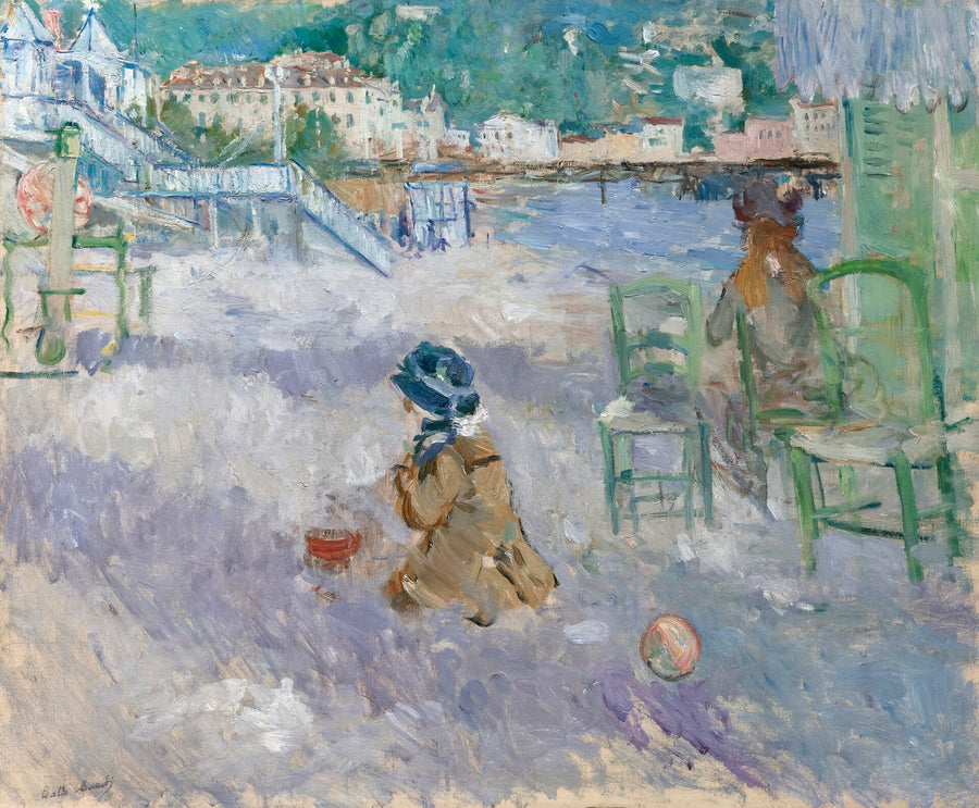 La Plage de Nice - Berthe Morisot