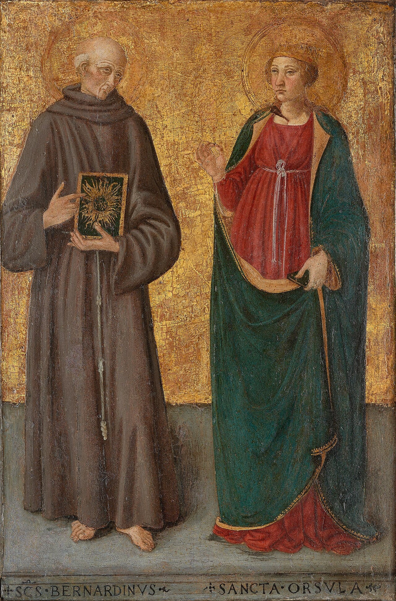 Bernardine of Siena and Saint Ursula - Cosimo Rosselli