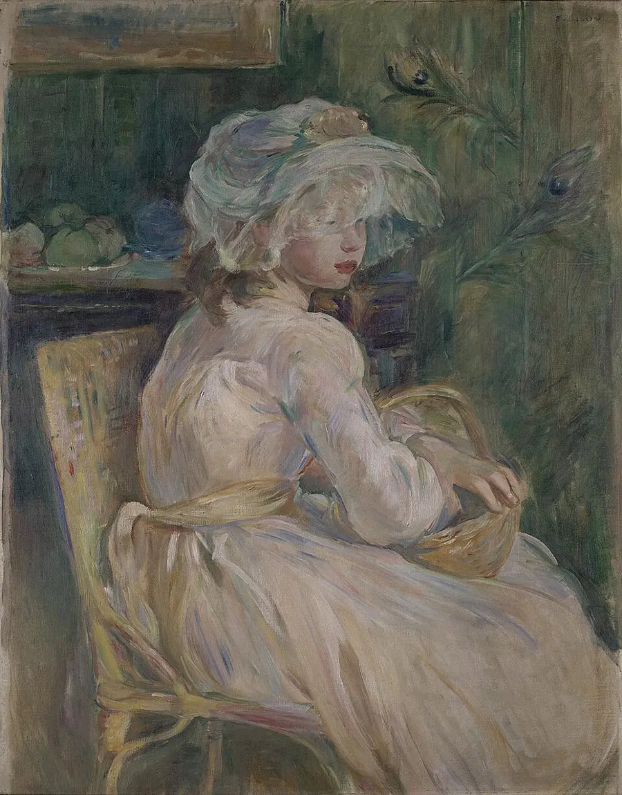 Jeune fille au panier, peinture de Berthe Morisot