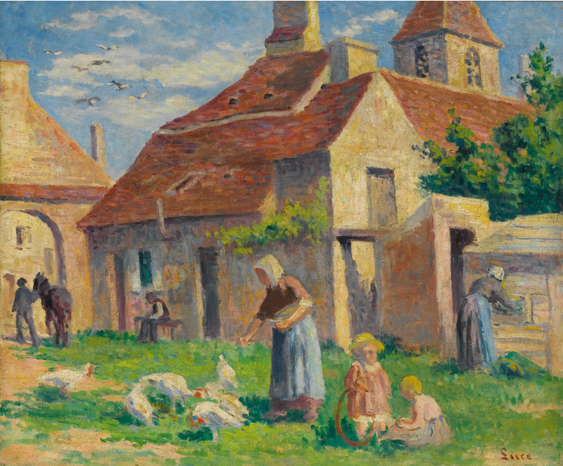 BESSY-SUR-CURE, THE PROVENCE OF THE HENS - Maximilien Luce
