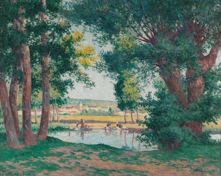 Bessy-Sur-Cure, the Laundresses by the Water's Edge - Maximilien Luce