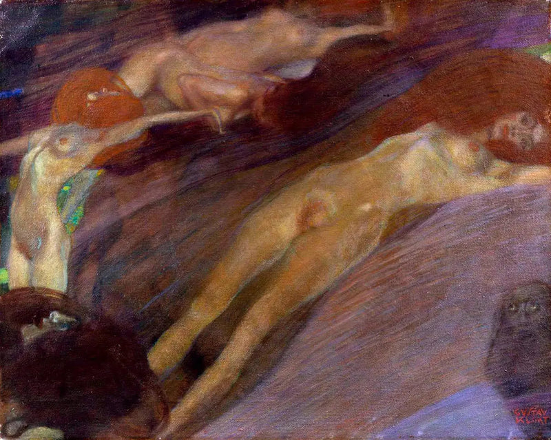 Moving Water - Gustav Klimt