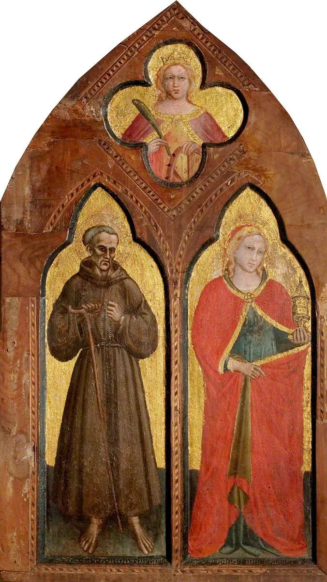 Blessed Gerard of Villamagna and Saint Mary Magdalene with Saint Catherine of Alexandria - Spinello Aretino