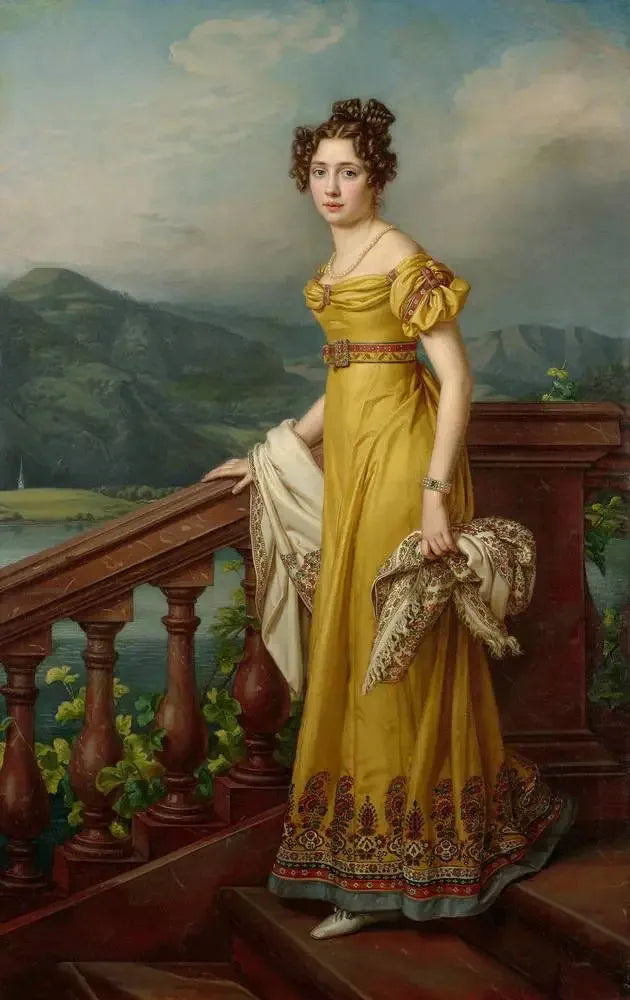 Portrait of Princess Amalie - Joseph Karl Stieler
