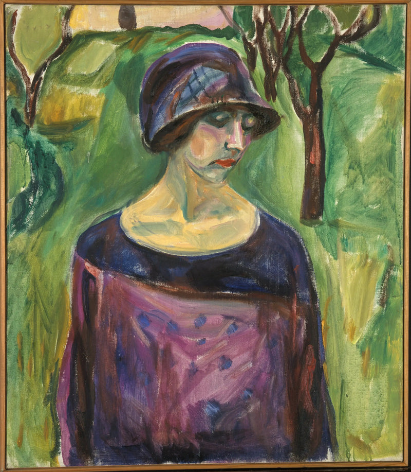 Birgit Prestoe in the Garden - Edvard Munch