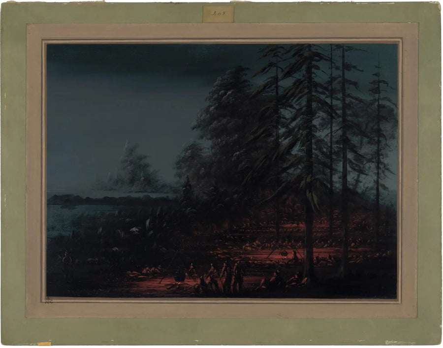 Sioux War Party Bivouac - George Catlin