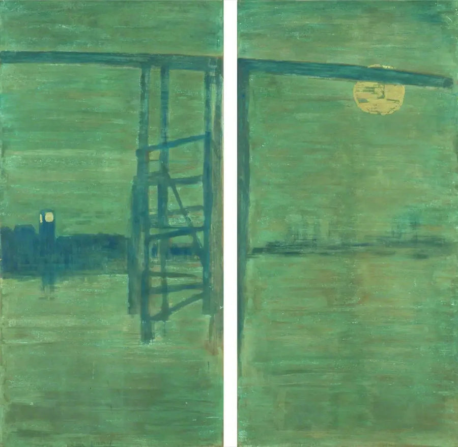Blue and Silver: Screen, with the Old Battersea Bridge - James Abbott McNeill Whistler