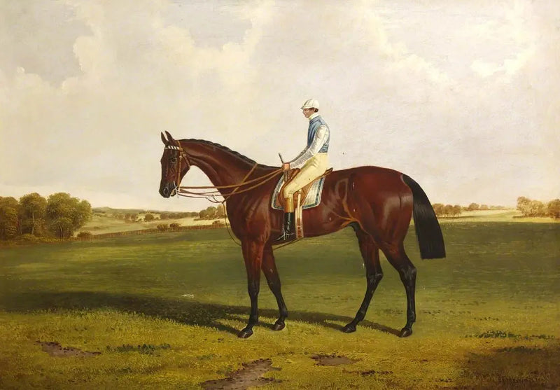 Bloomsbury' with S. Templeman Up, in the colors of the owner and trainer, W. Ridsdale - John Frederick Herring, Sr.