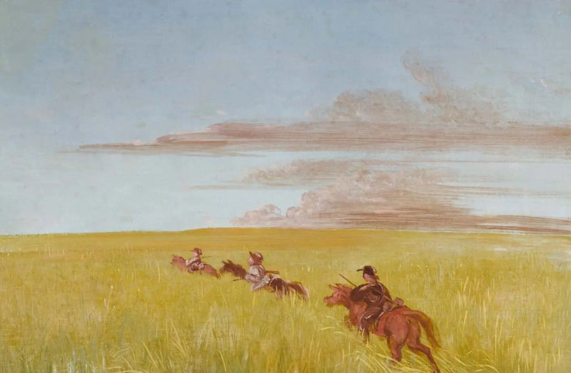 Bogard, Batiste and Me, Traveling Through a Missouri Bottom - George Catlin