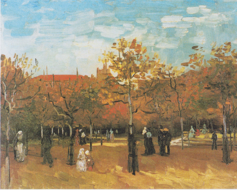 People Walking in a Park - Vincent van Gogh