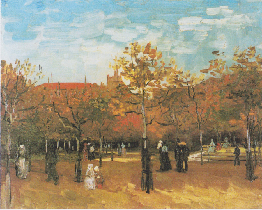 People Walking in a Park - Vincent van Gogh