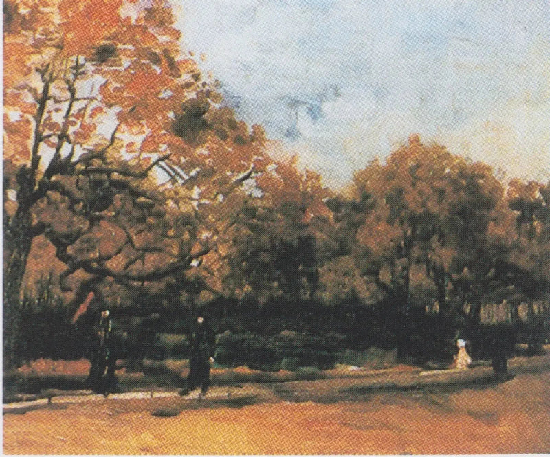 The Bois de Boulogne with Passersby - Vincent van Gogh