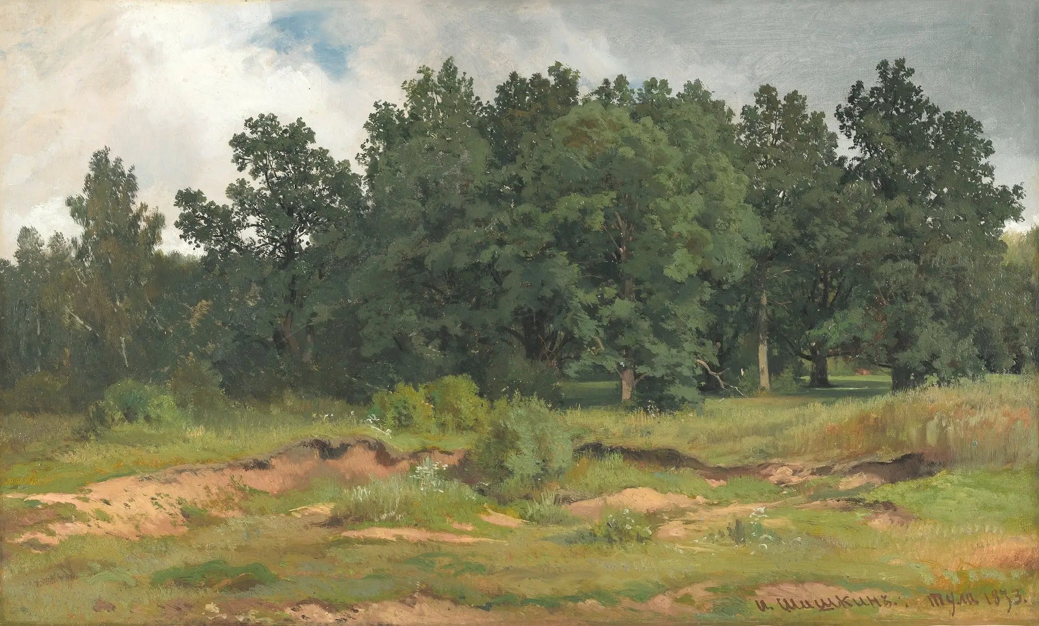 Bois de chêne par une journée grise - Ivan Chichkine - Alpha Reproduction