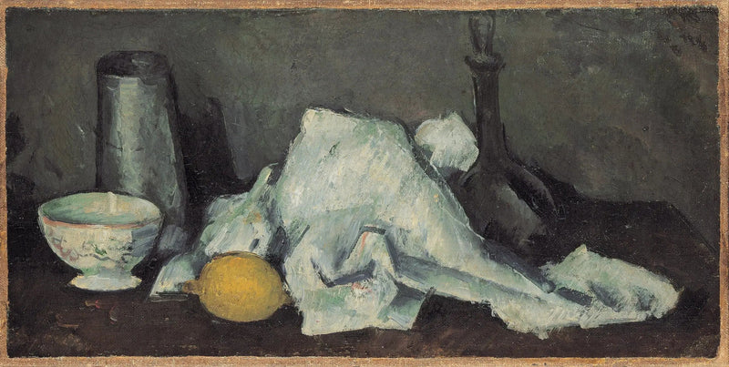 Milk Jug and Lemon, II - Paul Cézanne