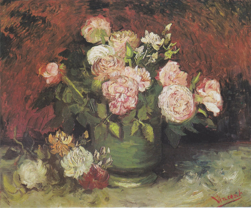 Bowl with Peonies and Roses - Vincent van Gogh