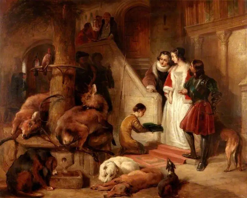 Bolton Court in Ancient Times - Edwin Henry Landseer