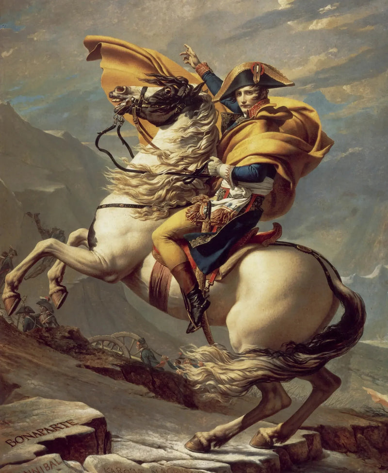 Bonaparte Crossing the Great Saint Bernard - Jacques-Louis David