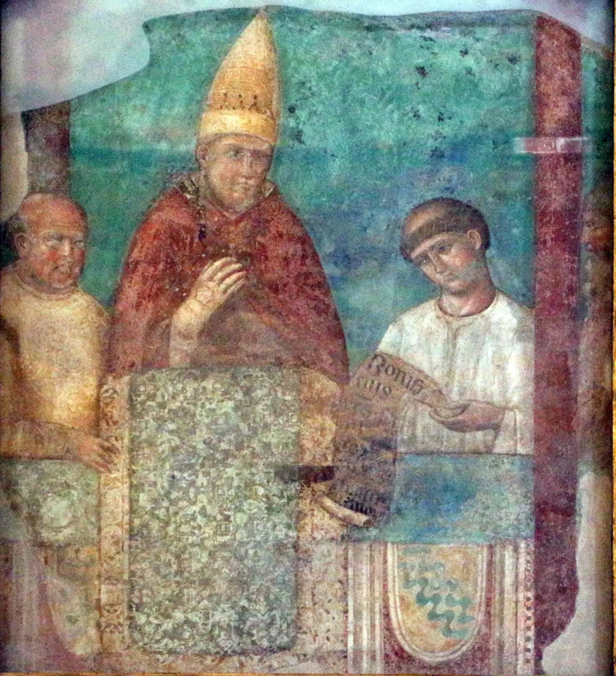 Boniface VIII Proclaims the Jubilee of 1300 - Giotto