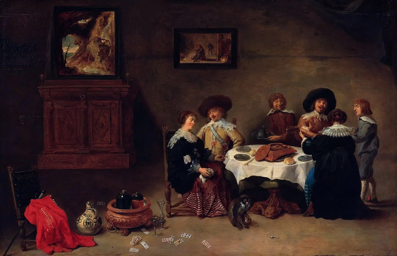 Good company at the table - David Teniers the Younger