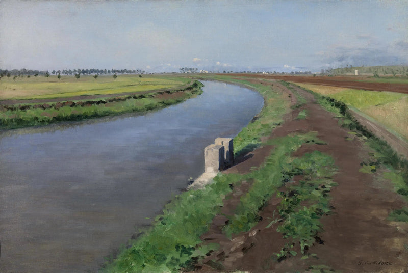 Canal Side, Near Naples - Gustave Caillebotte