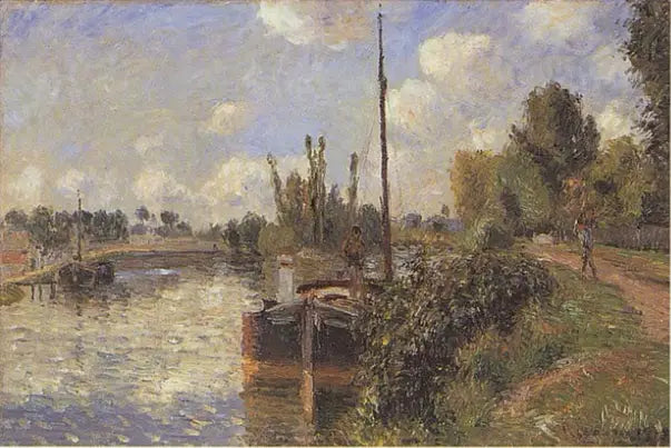 Bank of the Oise, Pontoise - Camille Pissarro