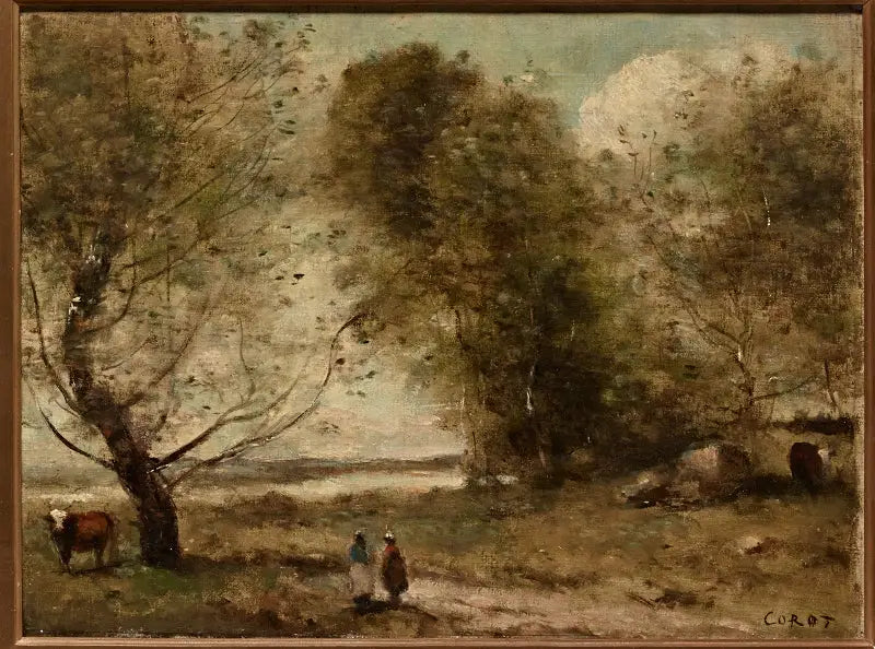 Riverside Shore - Jean-Baptiste Camille Corot