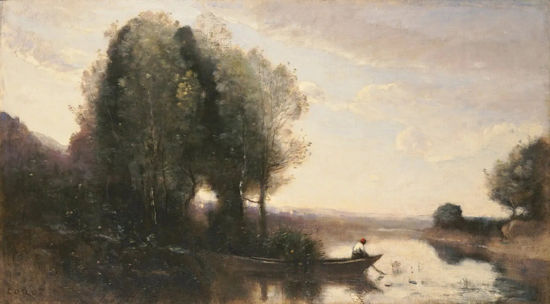 Seine Riverbank - Jean-Baptiste Camille Corot