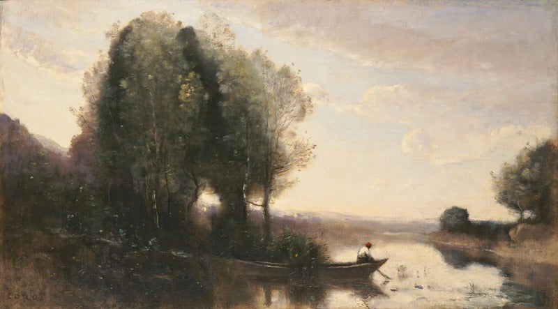 Seine Riverbank - Jean-Baptiste Camille Corot