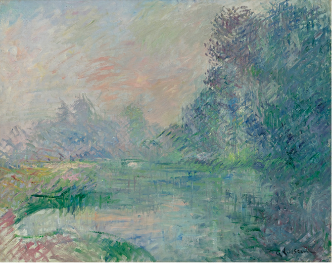 BORD DE L'EURE, Morning Effect - Gustave Loiseau