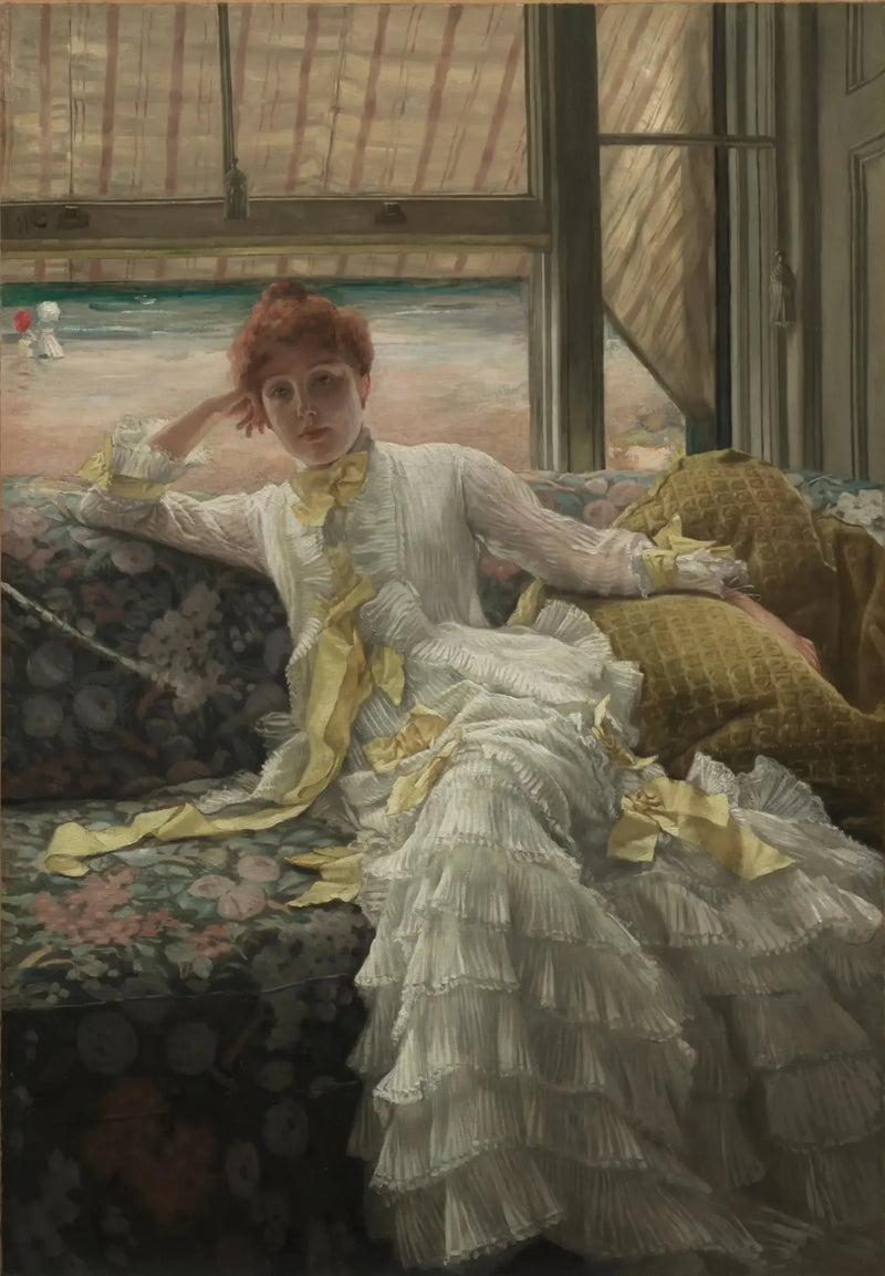 Seaside (July: sample of a portrait) - James Tissot
