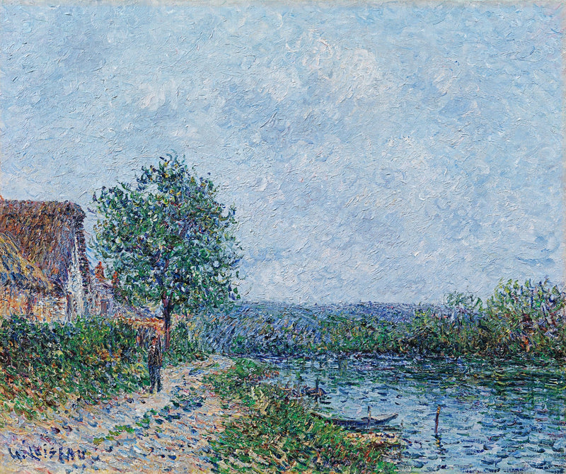 Riverside Shore, the Seine at Porte-Joie - Gustave Loiseau