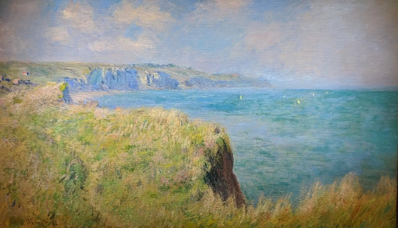 Cliff edge at Pourville - Claude Monet
