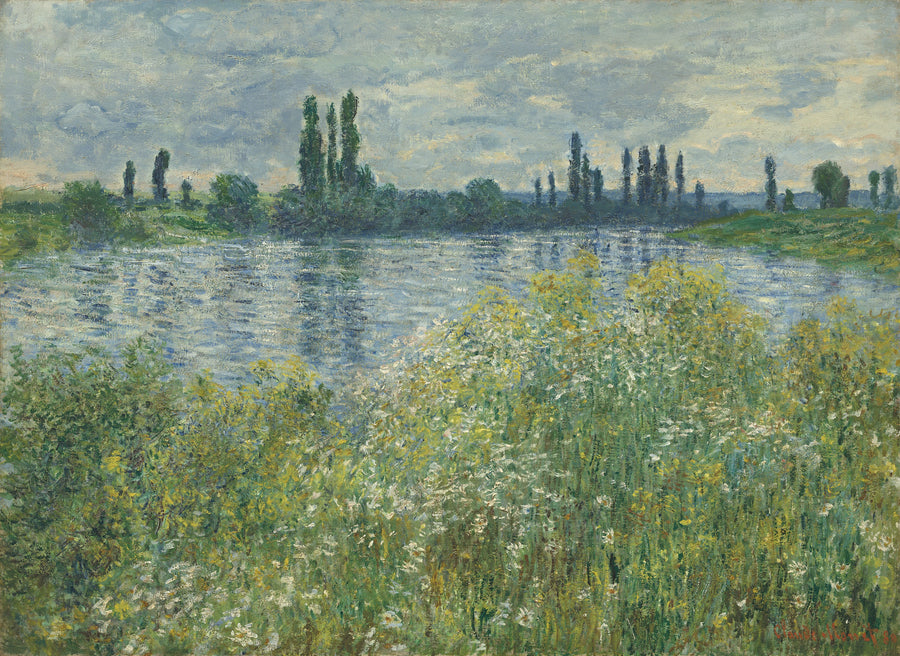 On the Banks of the Seine, near Vétheuil - Claude Monet