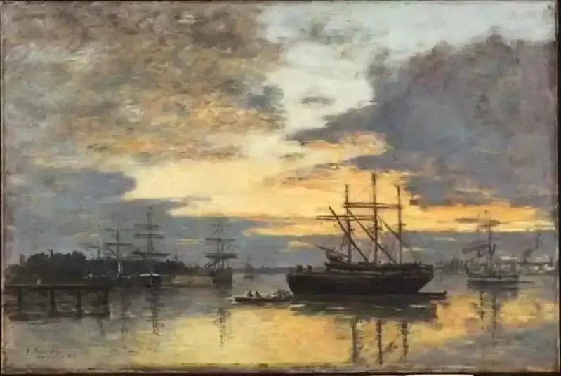 Bordeaux, in the port - Eugène Boudin