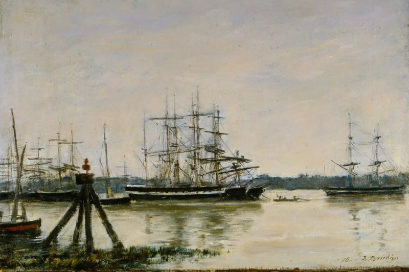 Bordeaux - The Port - Eugène Boudin