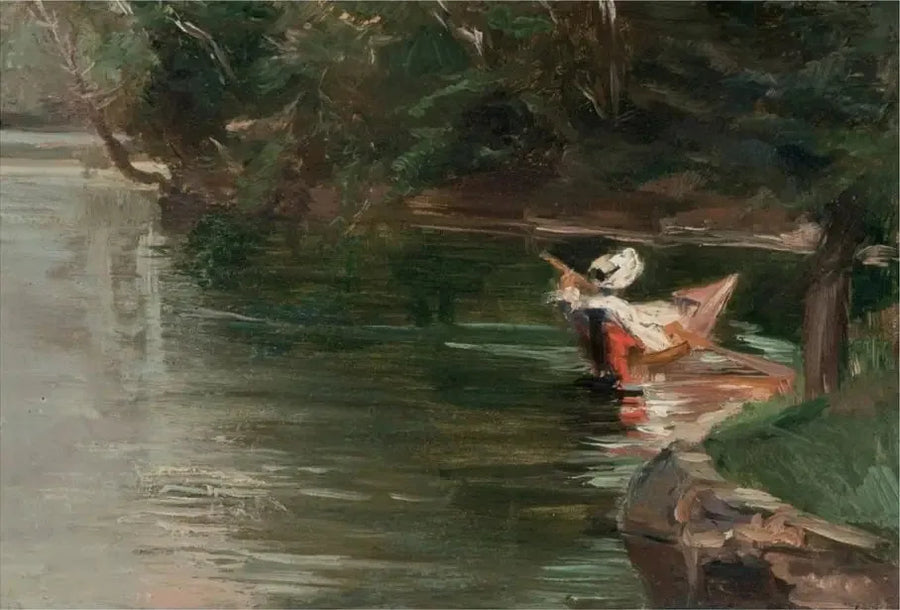 Banks of the Yerres - Gustave Caillebotte