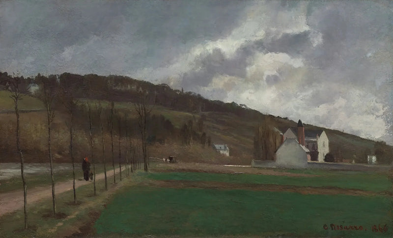 Banks of the Marne in Winter - Camille Pissarro