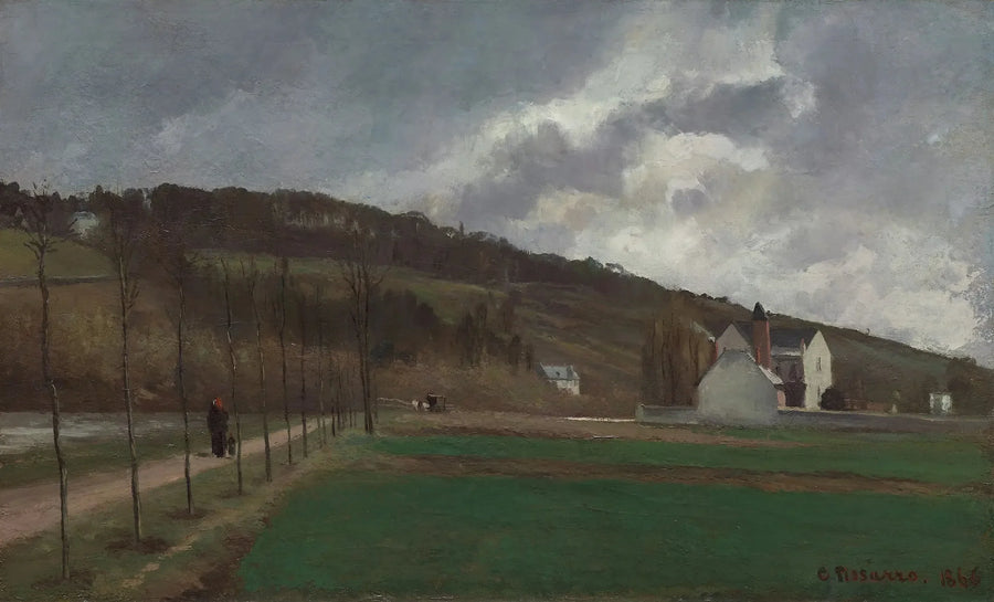 Banks of the Marne in Winter - Camille Pissarro