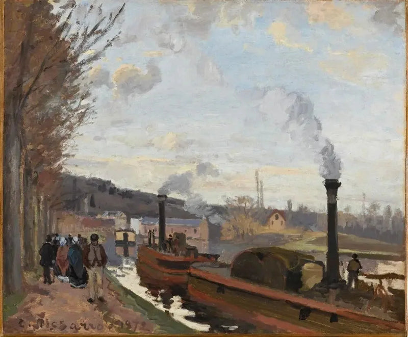 Banks of the Seine at Bougival - Camille Pissarro