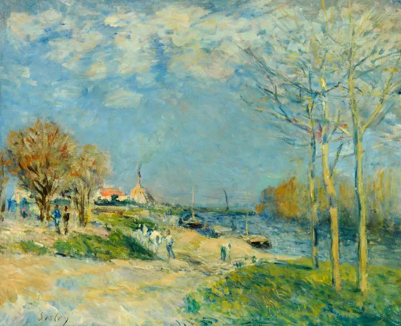 Banks of the Seine at Port-Marly - Alfred Sisley