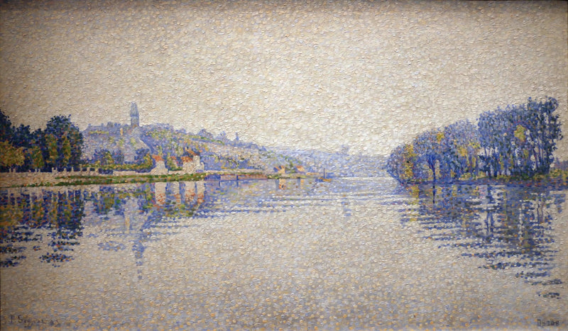 Riverbanks, the Seine at Herblay - Paul Signac