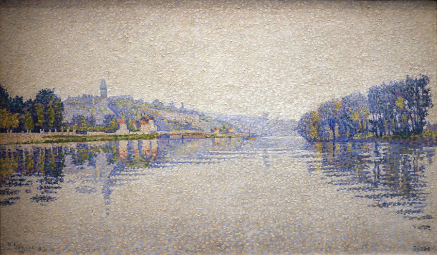 Riverbanks, the Seine at Herblay - Paul Signac
