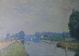 Riverbanks (The Thames at Hampton Court, early days of October) - Alfred Sisley